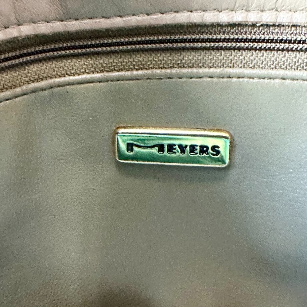 Meyers Vintage 80s Woven Leather Shoulder Bag Diamond Braided Hippie Retro Boho - Picture 4 of 16